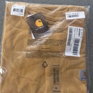 NWT Carhartt men’s t-shirt yellow XL